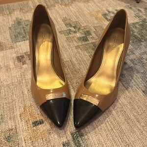Two Tone Coach Pumps